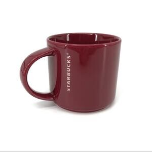 STARBUCKS Etched Mug Maroon 2013